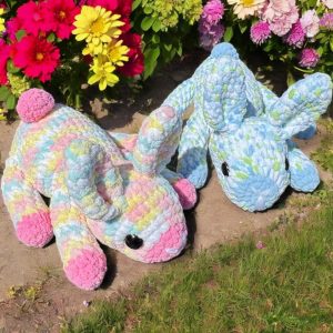 Pastel Floppy Ear Bunny Pair